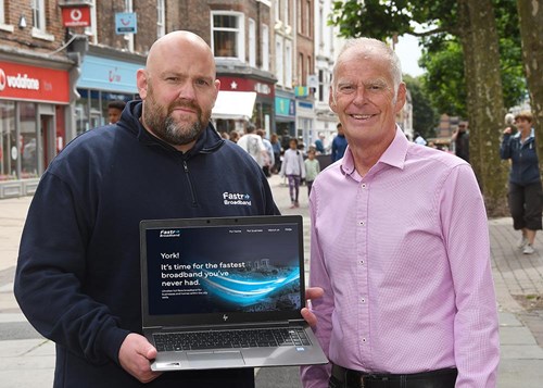 Pete Evans, Director of Fastr Broadband and Roy Grant, Head of ICT and Digital Services at City of York Council.